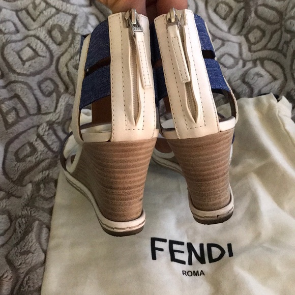 SOLD AMAZING Fendi Wedges - Picture 6 of 6
